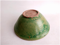 خمره و تغار یا کاسه بسیار قدیمی لعابدار