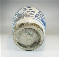 مرتبونی یا روغن دان بسیار کهنه قاجاری لعابی