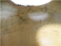 مرتبونی یا روغن دان بسیار کهنه قاجاری لعابی