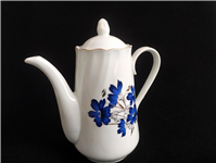 قوری یا شیرخوری قدیمی سایز بزرگ گل لاجوردی