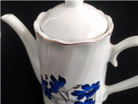 قوری یا شیرخوری قدیمی سایز بزرگ گل لاجوردی