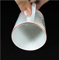 لیوان چینی آبخوری کمیاب قدیمی دربدار روسی