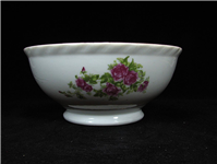 کاسه قدیمی آبگوشت خوری گل سرخی پرگل زیبا 