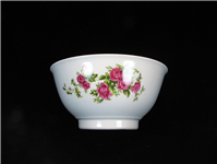 کاسه آبگوشت خوری گلسرخی دو رو گل قدیمی ژاپن