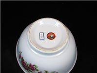 کاسه آبگوشت خوری گلسرخی دو رو گل قدیمی ژاپن