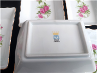 6 عدد کره خوری ژاپنی قدیمی گل سرخی 