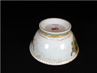 کاسه بسیار قدیمی قاجاری نقاشی دست روسی