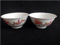 یک جفت کاسه گل حنایی قدیمی