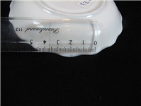 جفت نعلبکی گل سرخی قدیمی بسیار زیبا