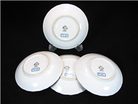 4 دیوارکوب یا زیرفنجانی حاشیه طلایی قدیمی