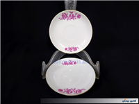 2 دیوارکوب یا زیرفنجانی گل سرخ قدیمی