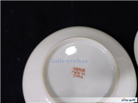 2 دیوارکوب یا زیرفنجانی گل سرخ قدیمی