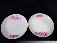 2 دیوارکوب یا زیرفنجانی گل سرخ قدیمی