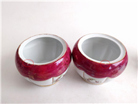 جفت قندان و شکرریز دل و دلبر لاکی قدیمی