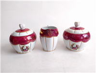 جفت قندان و شکرریز دل و دلبر لاکی قدیمی