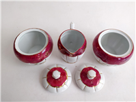 جفت قندان و شکرریز دل و دلبر لاکی قدیمی