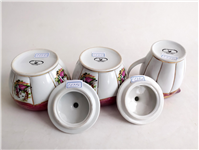 جفت قندان و شکرریز دل و دلبر لاکی قدیمی