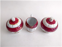 جفت قندان و شکرریز دل و دلبر لاکی قدیمی