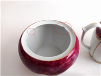 جفت قندان و شکرریز دل و دلبر لاکی قدیمی