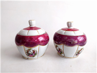 جفت قندان و شکرریز دل و دلبر لاکی قدیمی