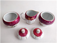 جفت قندان و شکرریز دل و دلبر لاکی قدیمی