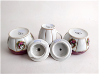 جفت قندان و شکرریز دل و دلبر لاکی قدیمی