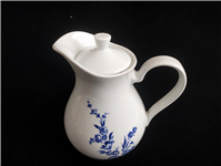 پارچ قلم آبی آلمانی دربدار قدیمی زیبا 