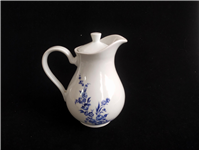 پارچ قلم آبی آلمانی دربدار قدیمی زیبا 