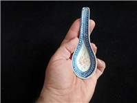 قاشق قدیمی چینی دانه برنجی زیبا 