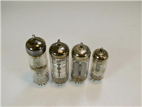 4عدد لامپ کلکسیونی خلاء رادیو قدیمی دکوری