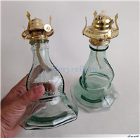2عدد چراغ نفتی قدیمی پایه بلند سالم 