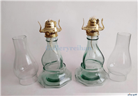 2عدد چراغ نفتی قدیمی پایه بلند سالم 