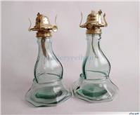 2عدد چراغ نفتی قدیمی پایه بلند سالم 