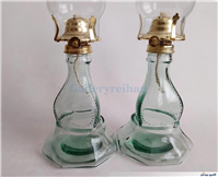 2عدد چراغ نفتی قدیمی پایه بلند سالم 