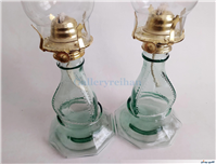 2عدد چراغ نفتی قدیمی پایه بلند سالم 