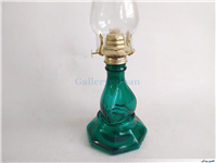 چراغ نفتی قدیمی پایه بلند سالم رنگ شده