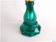 چراغ نفتی قدیمی پایه بلند سالم رنگ شده