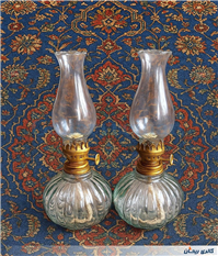 جفت چراغ نفتی نقلی بسیار زیبا