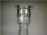 تنگ قلیان شیشه ای قدیمی تراش دار ضخیم