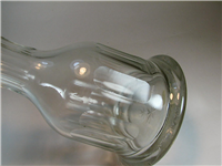 تنگ قلیان شیشه ای قدیمی تراش دار ضخیم