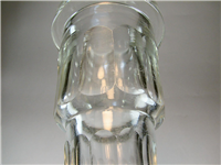 تنگ قلیان شیشه ای قدیمی تراش دار ضخیم