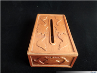 جعبه دستمال کاغذی قدیمی معرق کاری