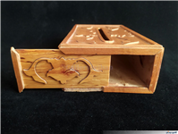 جعبه دستمال کاغذی قدیمی معرق کاری