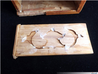 جعبه دستمال کاغذی قدیمی معرق کاری