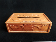 جعبه دستمال کاغذی قدیمی معرق کاری