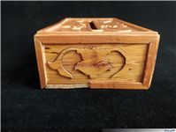 جعبه دستمال کاغذی قدیمی معرق کاری