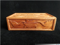 جعبه دستمال کاغذی قدیمی معرق کاری