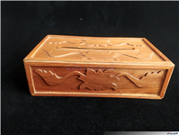 جعبه دستمال کاغذی قدیمی معرق کاری