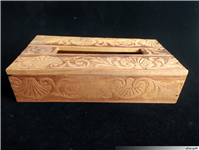 جعبه دستمال کاغذی قدیمی چوبی