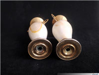 گلدان قدیمی زمان پلهوی برنج و مرمر 